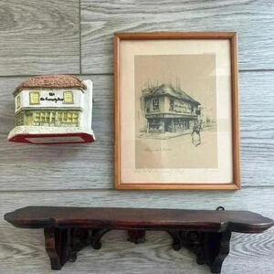 BUNDLE David Winter Old Curiosity Shop Very Early Rare Piece With Windows 1980